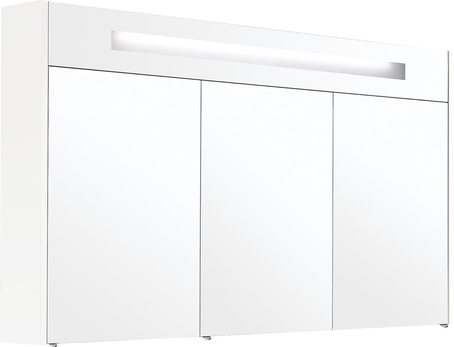 Spiegelschrank mit beleuchteter Zierblende, 1200 mm Breite