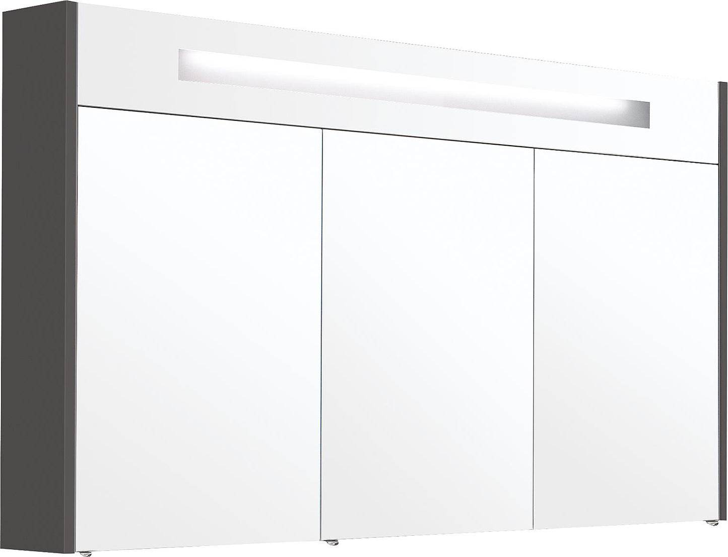 Spiegelschrank mit beleuchteter Zierblende, 1200 mm Breite