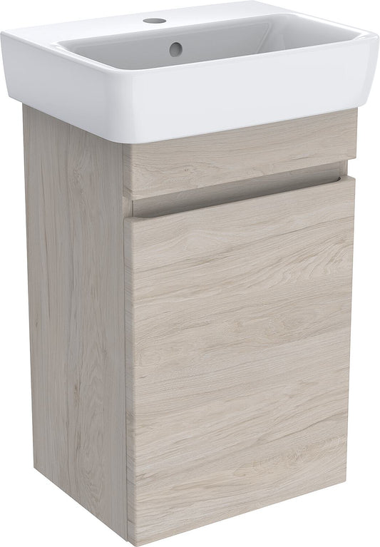 WTU + céramique WT Geberit Renova Plan 500x615x380 mm noyer hickory clair