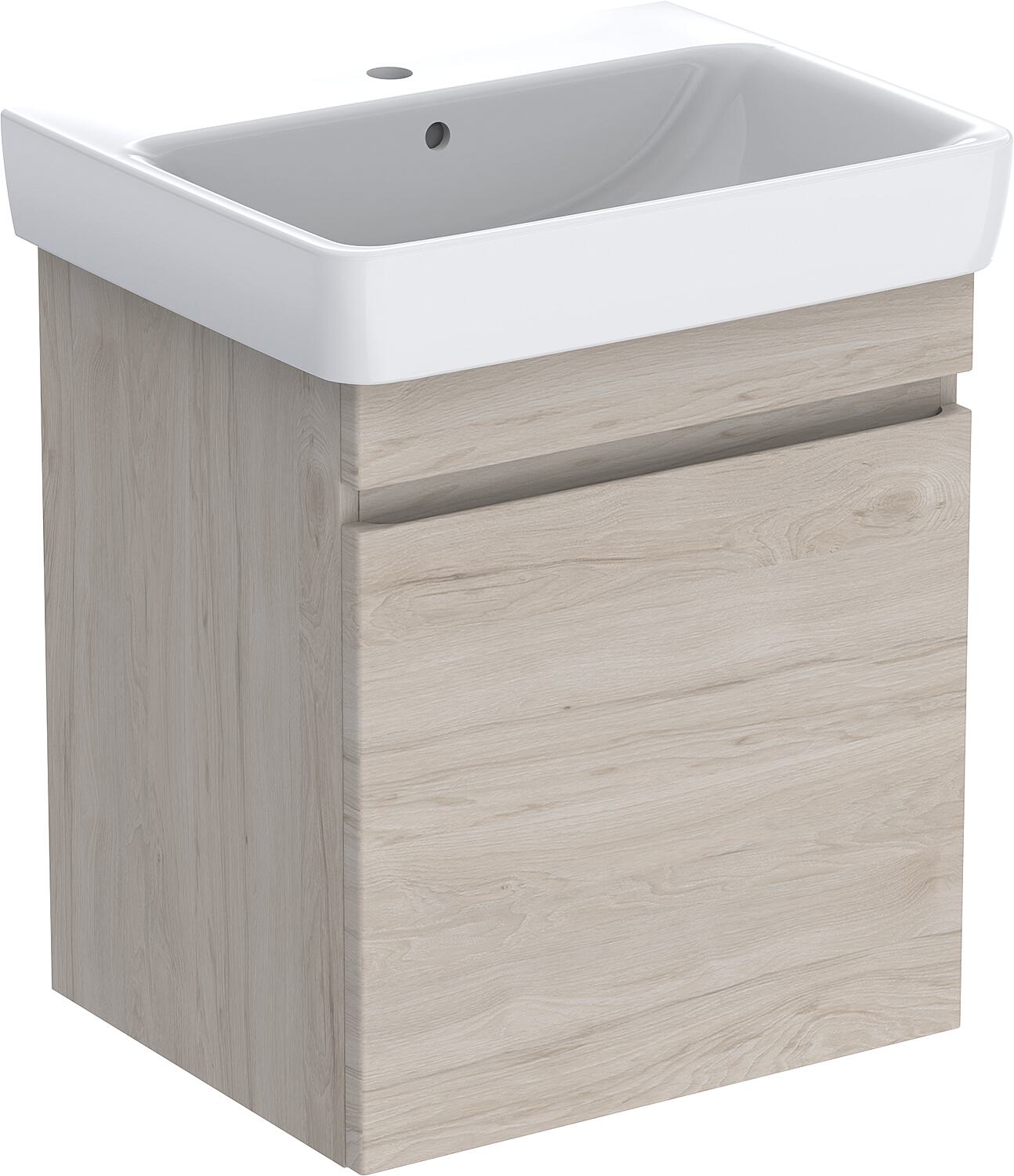 WTU + céramique WT Geberit Renova Plan 700x616x480 mm noyer hickory clair