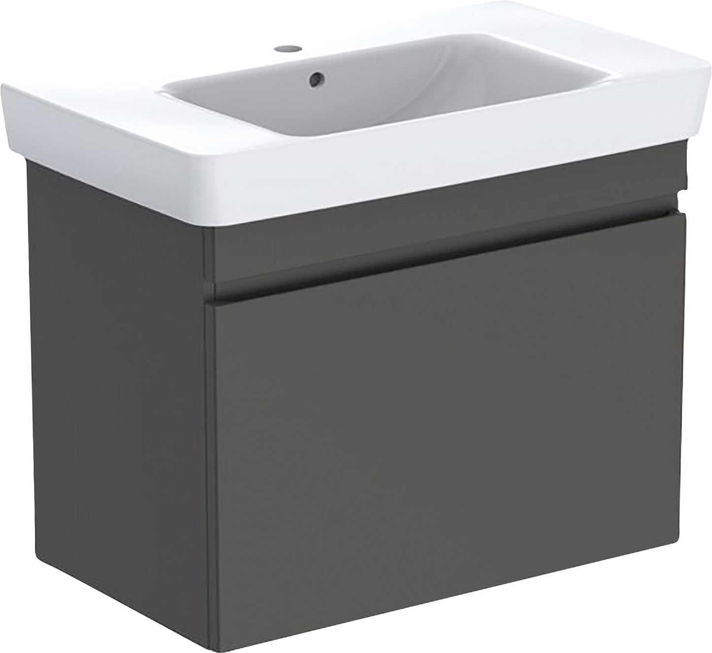 WTU + Keramik-WT Geberit Renova Plan 900x616x480 mm Nussbaum hickory hell