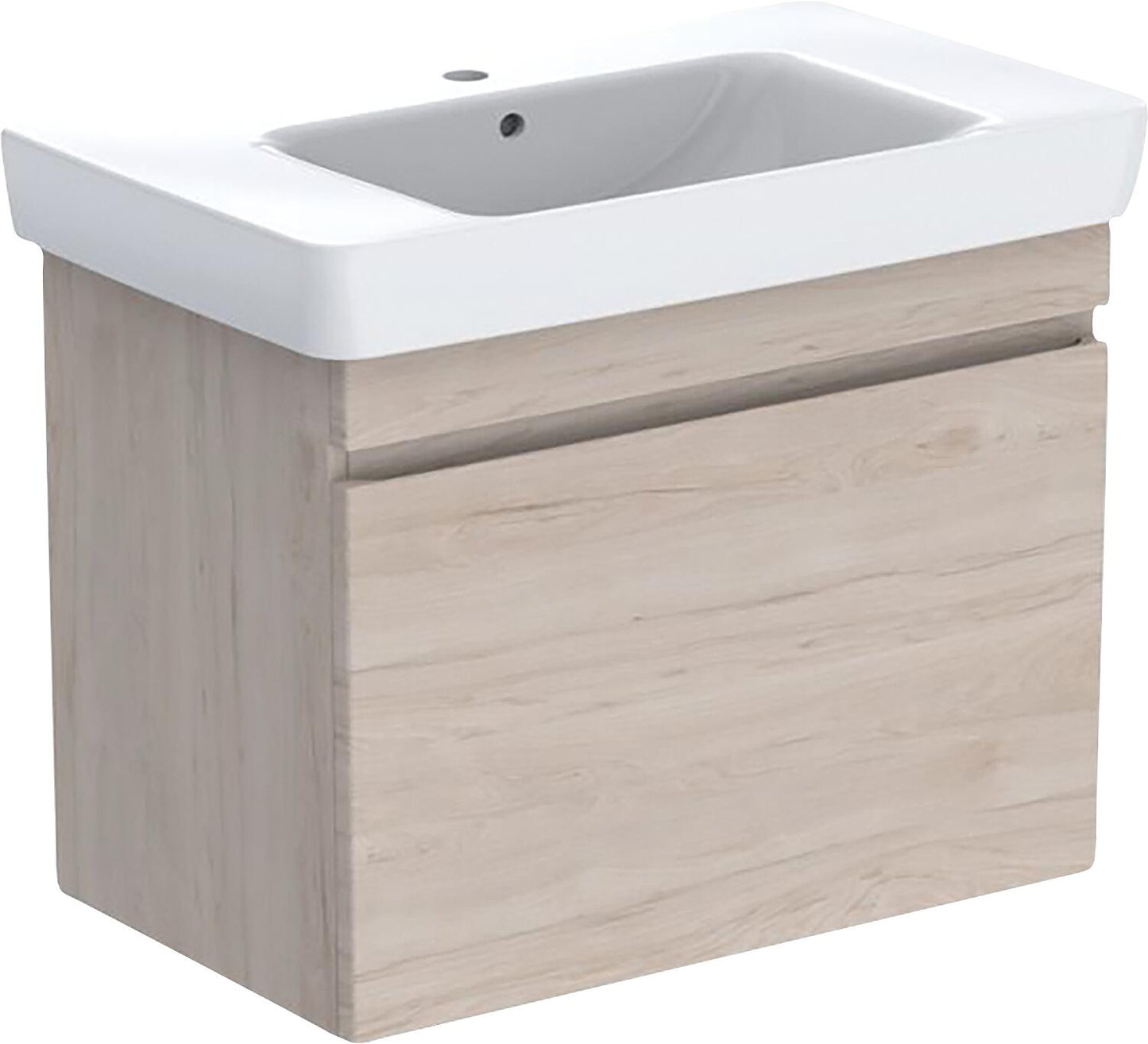 WTU + Keramik-WT Geberit Renova Plan 900x616x480 mm Nussbaum hickory hell