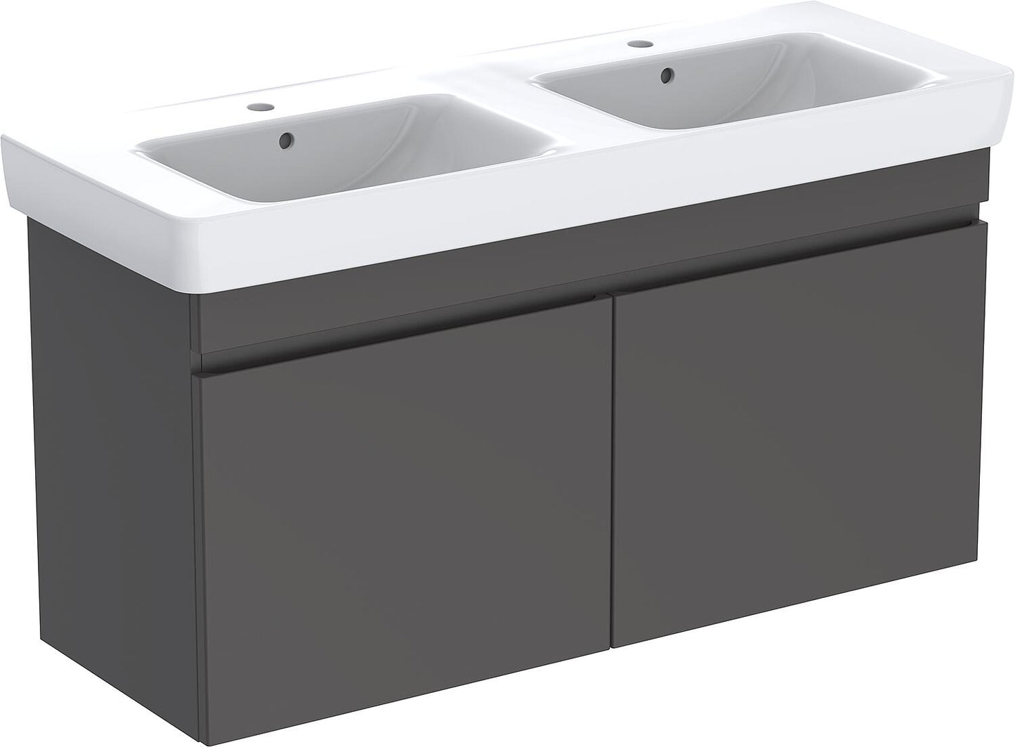 WTU + Keramik-WT Geberit Renova Plan 1300x616x480 mm Nussbaum hickory hell