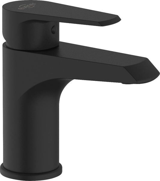 Tabay basin mixer with click valve, black