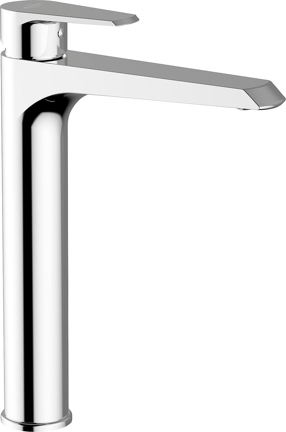 Tabay basin mixer, high version with click valve, Graphite