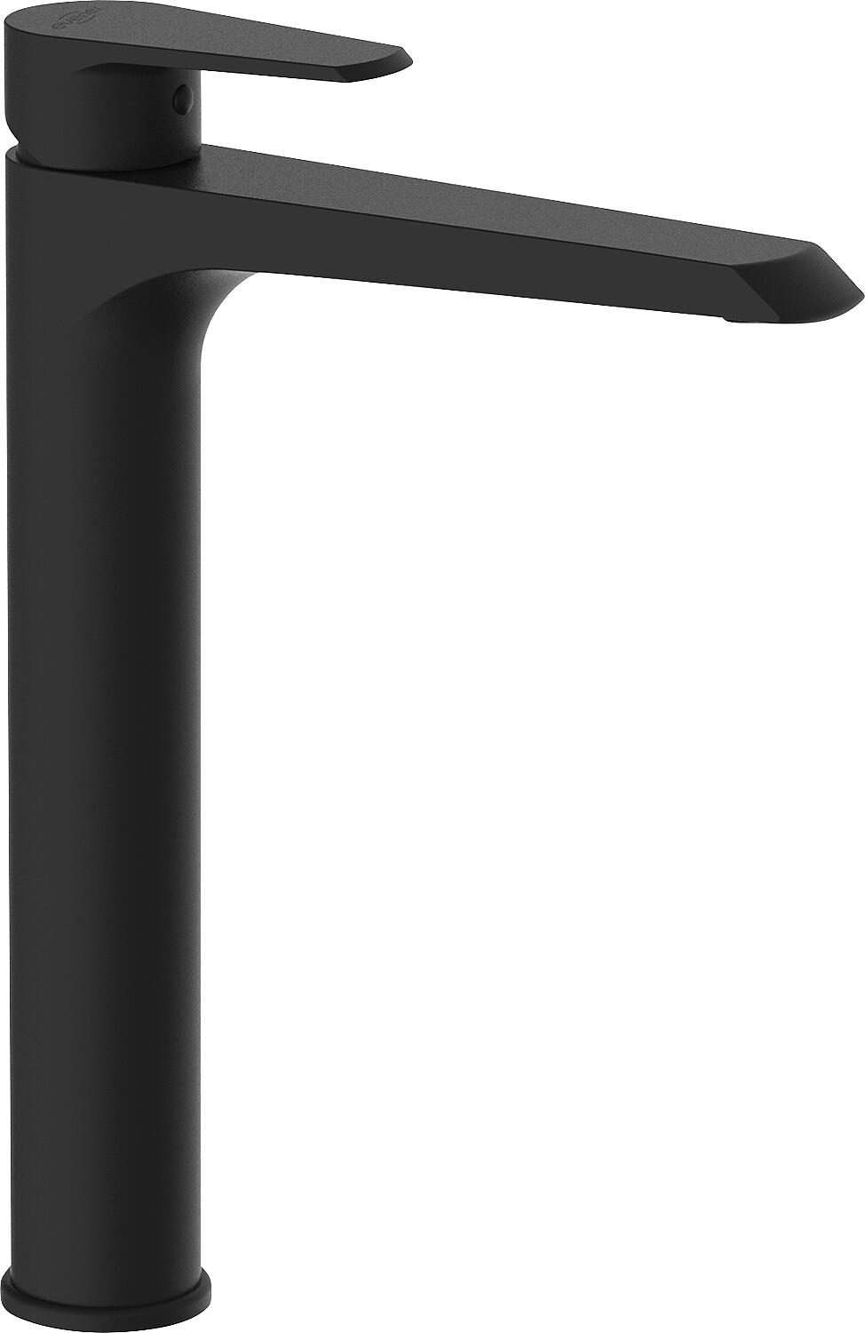 Tabay basin mixer, high version with click valve, Graphite
