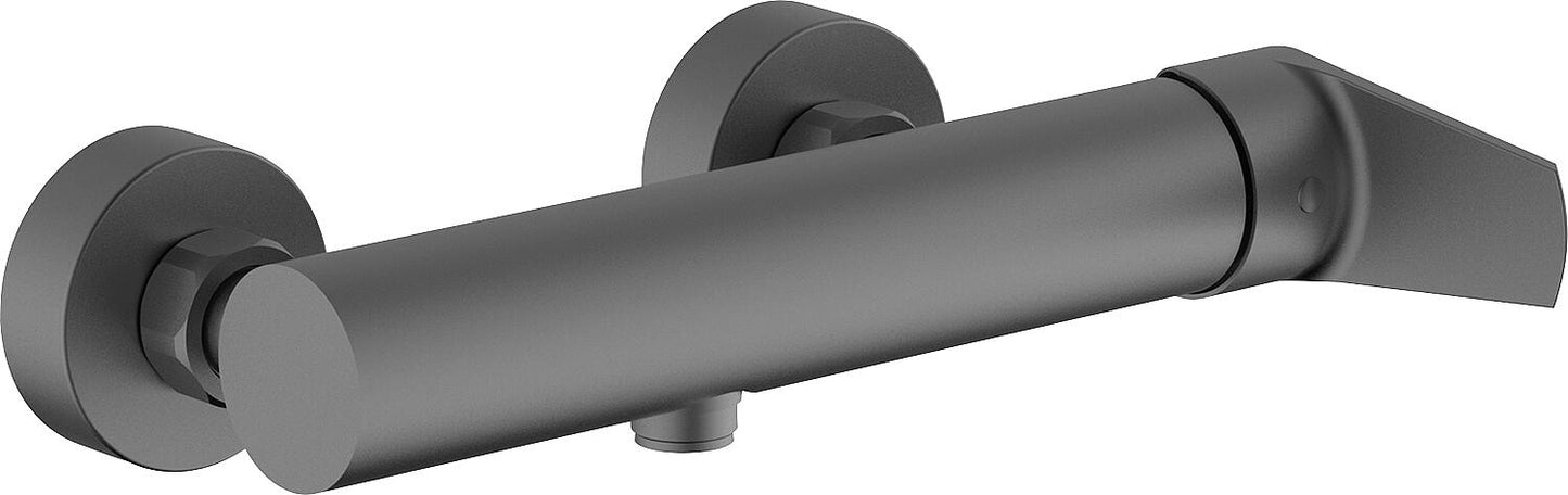 Tabay surface-mounted shower mixer with side control, Graphite
