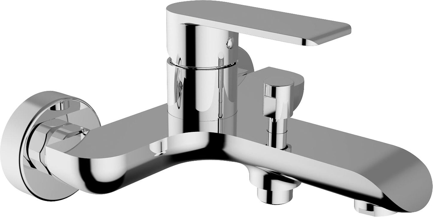 Malvinas Graphite bath mixer