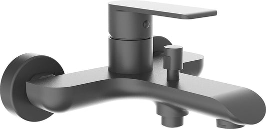 Malvinas Graphite bath mixer