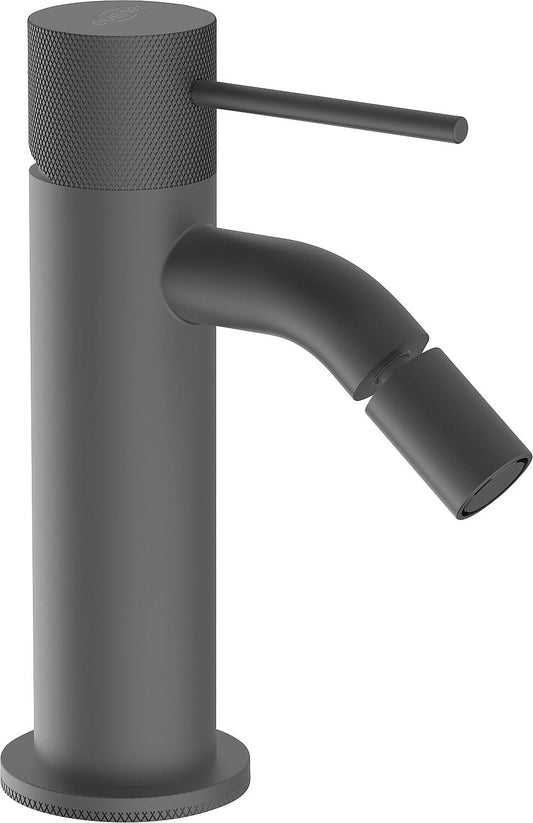 Comallo bidet mixer with click valve, Graphite