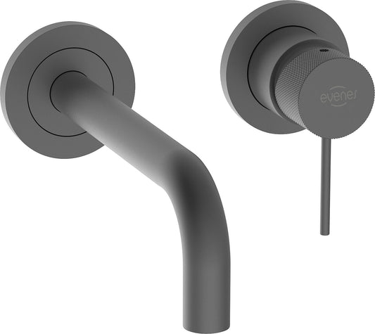 Comallo Graphite concealed wall-mounted basin mixer