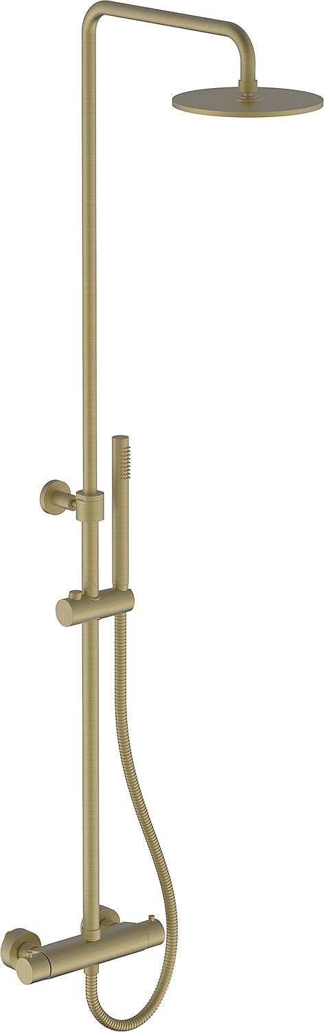 Brause-System Comallo mit Thermostat  Soft Brass