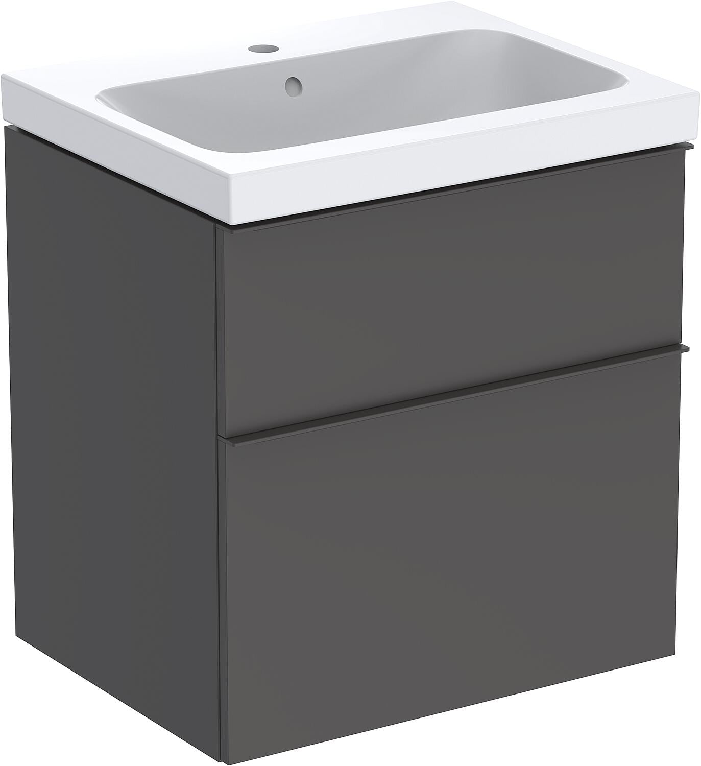 WTU+Ceramic WT Geberit iCon 600x705x485 mm Walnut hickory/Handle Lava