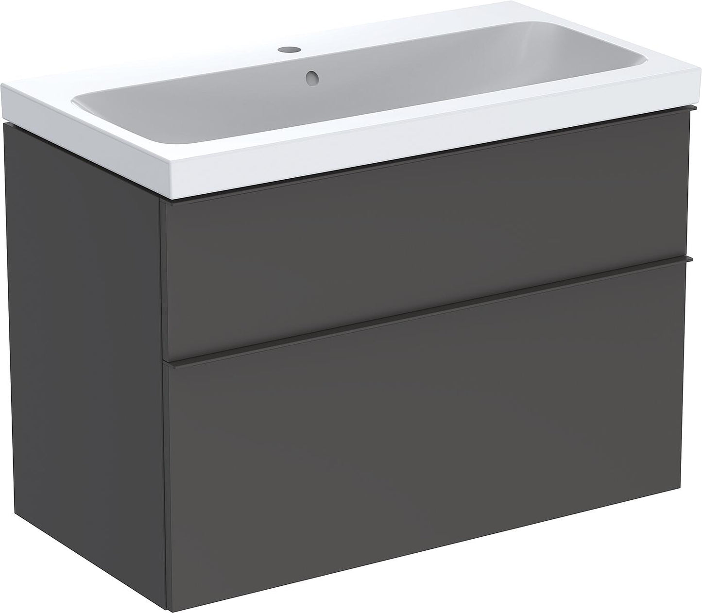 WTU+Ceramic WT Geberit iCon 900x705x485 mm Walnut hickory/Handle Lava
