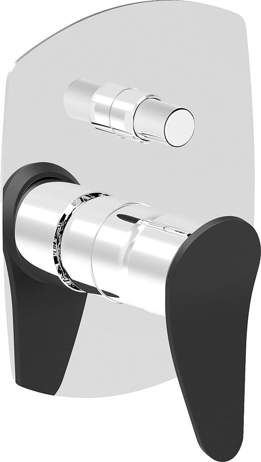 Sarcari concealed bath mixer, chrome/black