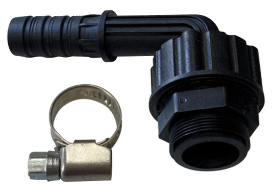 Tap adapter for faucets M24 x DN20 (3/4"), with a hose clamp