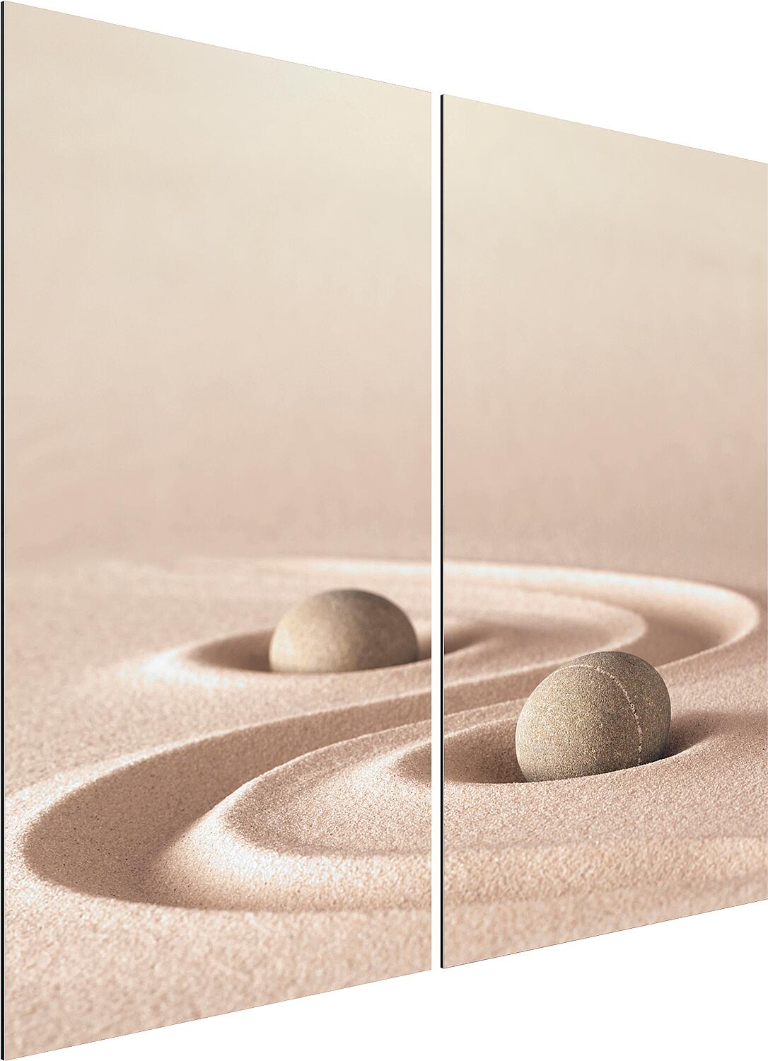 Shower wall panel set, stone/sand pattern, WxHxD 1250x2500x3 mm