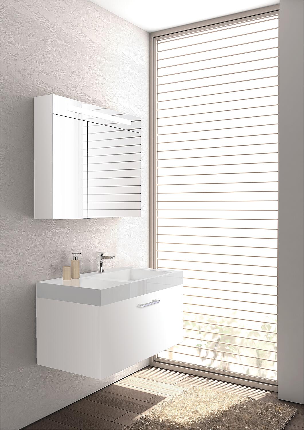 Bathroom furniture set ELISA series MAA, Thea oak, width 905mm
