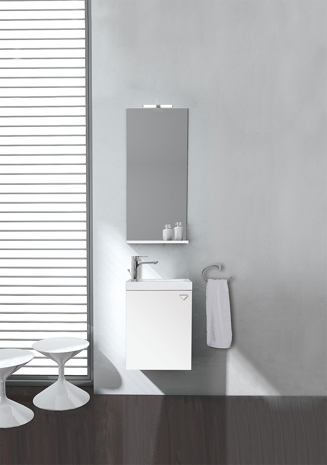 ELYP bathroom furniture set, MAU series, graphite high gloss