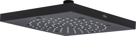 Cube shower head, matte black, 210x210mm, stainless steel version