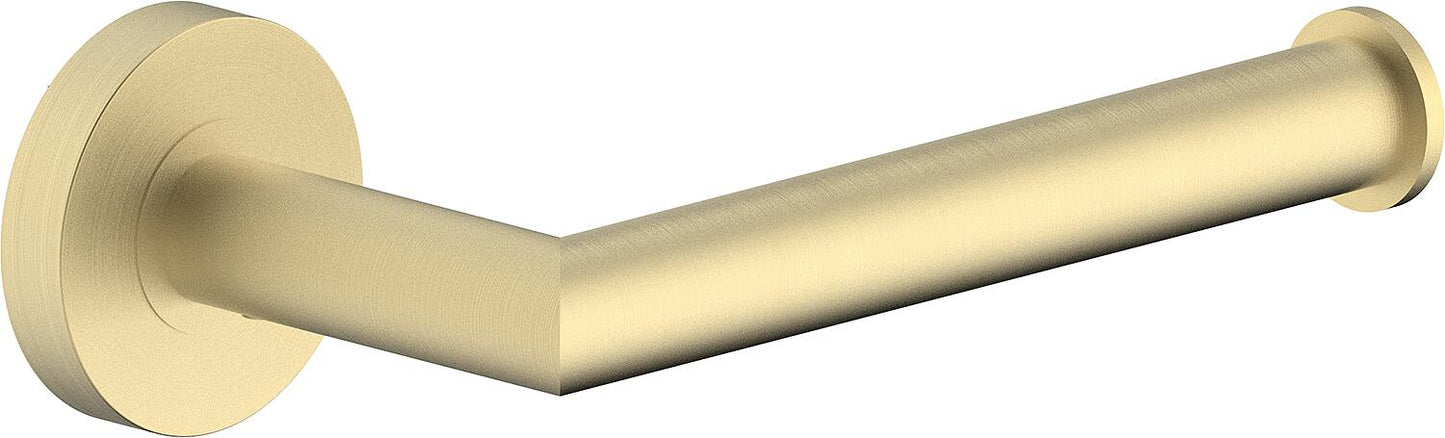 Eldrid paper roll holder without lid, brass, light bronze, square, right