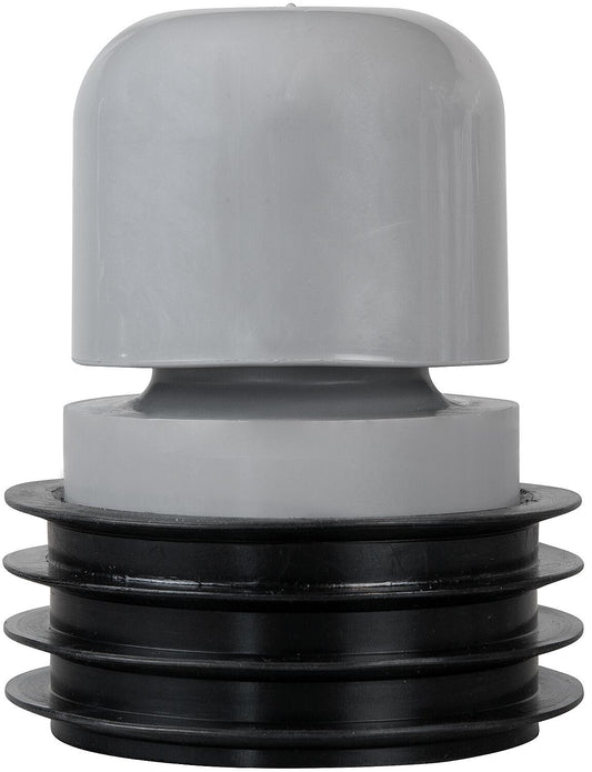 Siphon DN 110, en plastique gris, pour tuyaux de diamètre intérieur de 100 à 104 mm