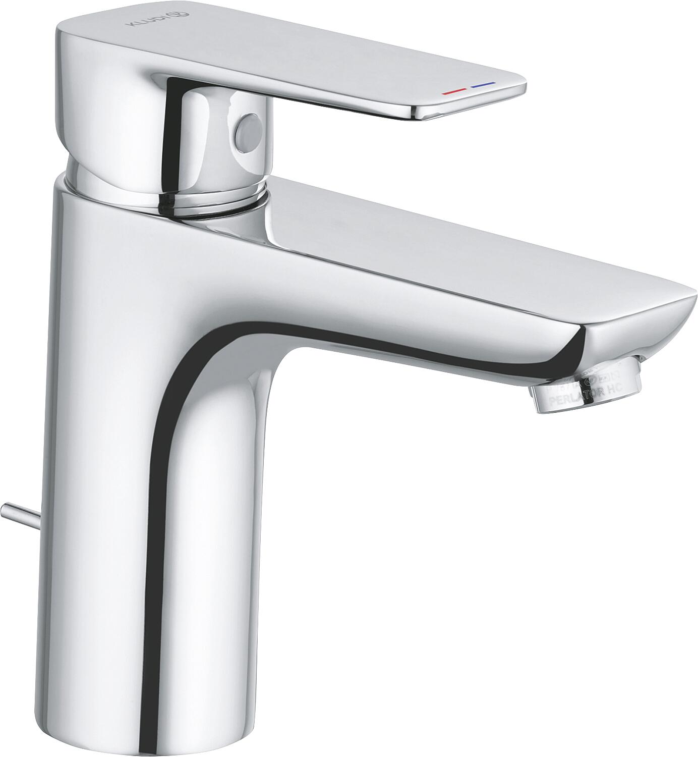 Mitigeur lavabo Kludi Pure & Style 100, saillie 120 mm, chromé