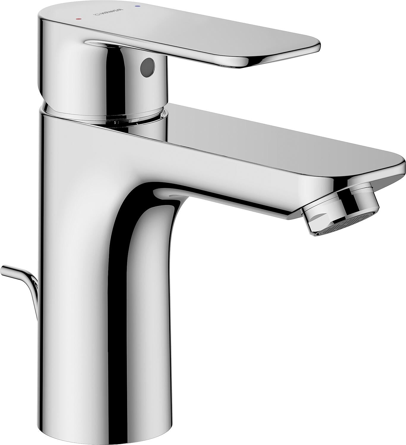 Hansabasic XL basin mixer, 112 mm projection, chrome, without waste fitting