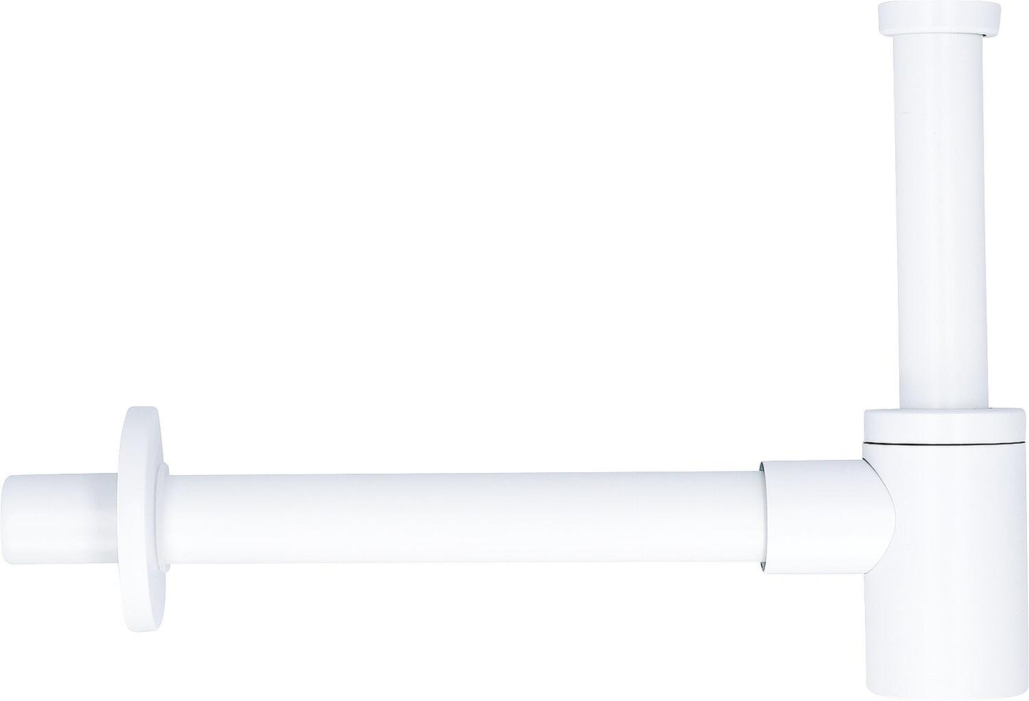 Waschtisch-Flaschensiphon Design Edelstahl schwarz, DN32 (1 1/4") x 32mm