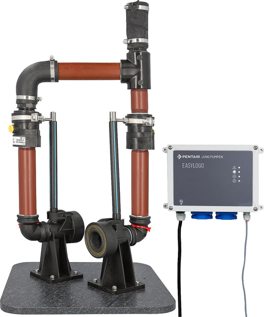 Gleitrohrsystem Jung EasyFix 32 Duo, auf Grundplatte, inkl. Steuerung