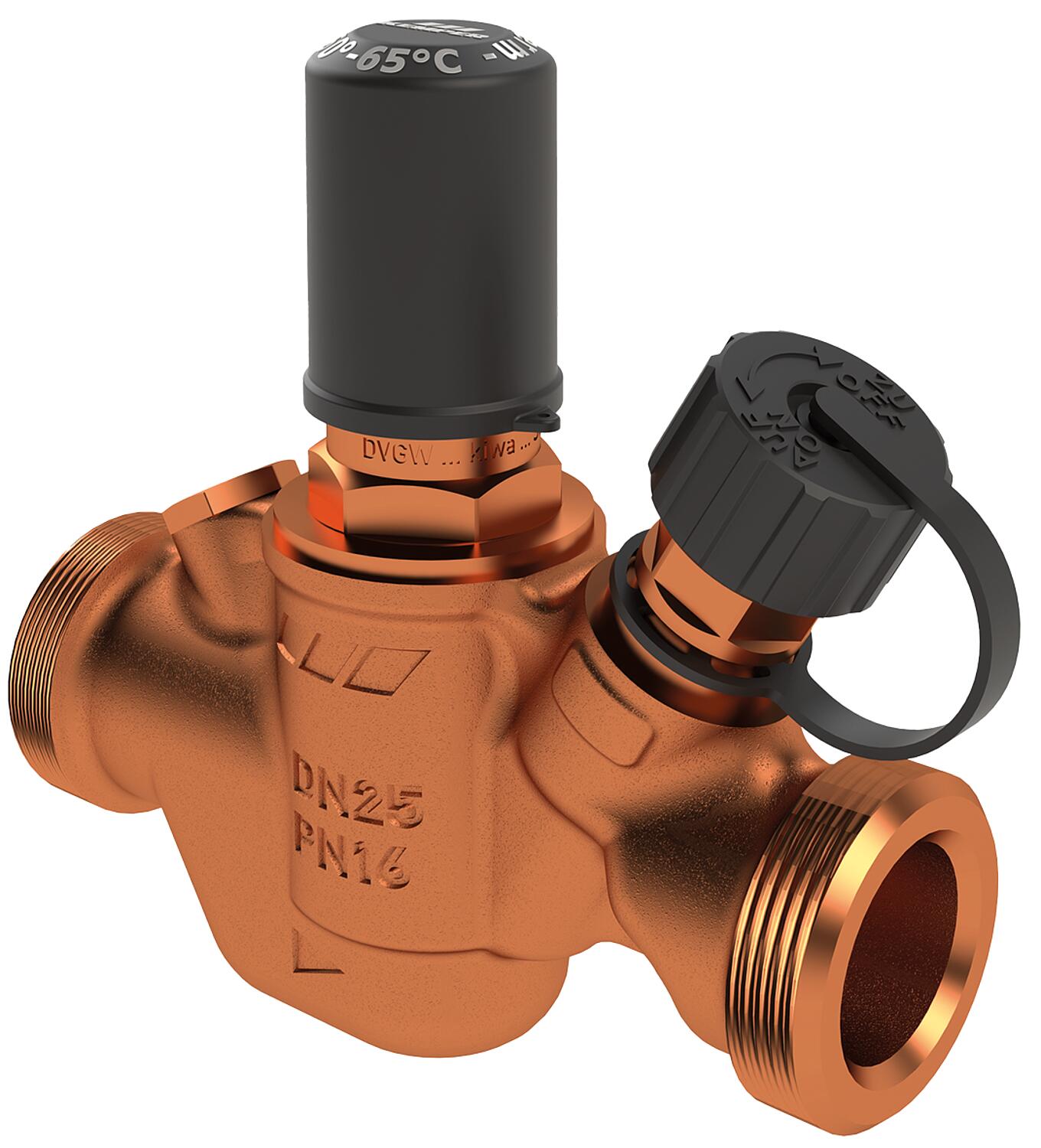 Multitherm circulation control valve, 50°C to 65°C, DN20 (3/4"), internal thread