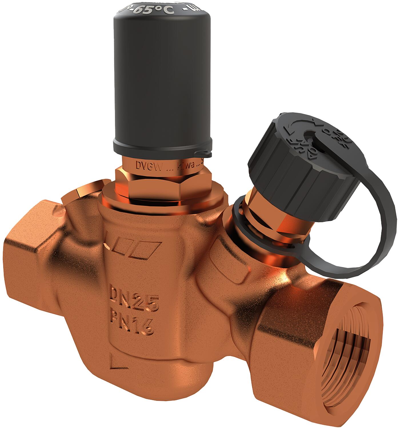 Multitherm circulation control valve, 50°C to 65°C, DN20 (3/4"), internal thread