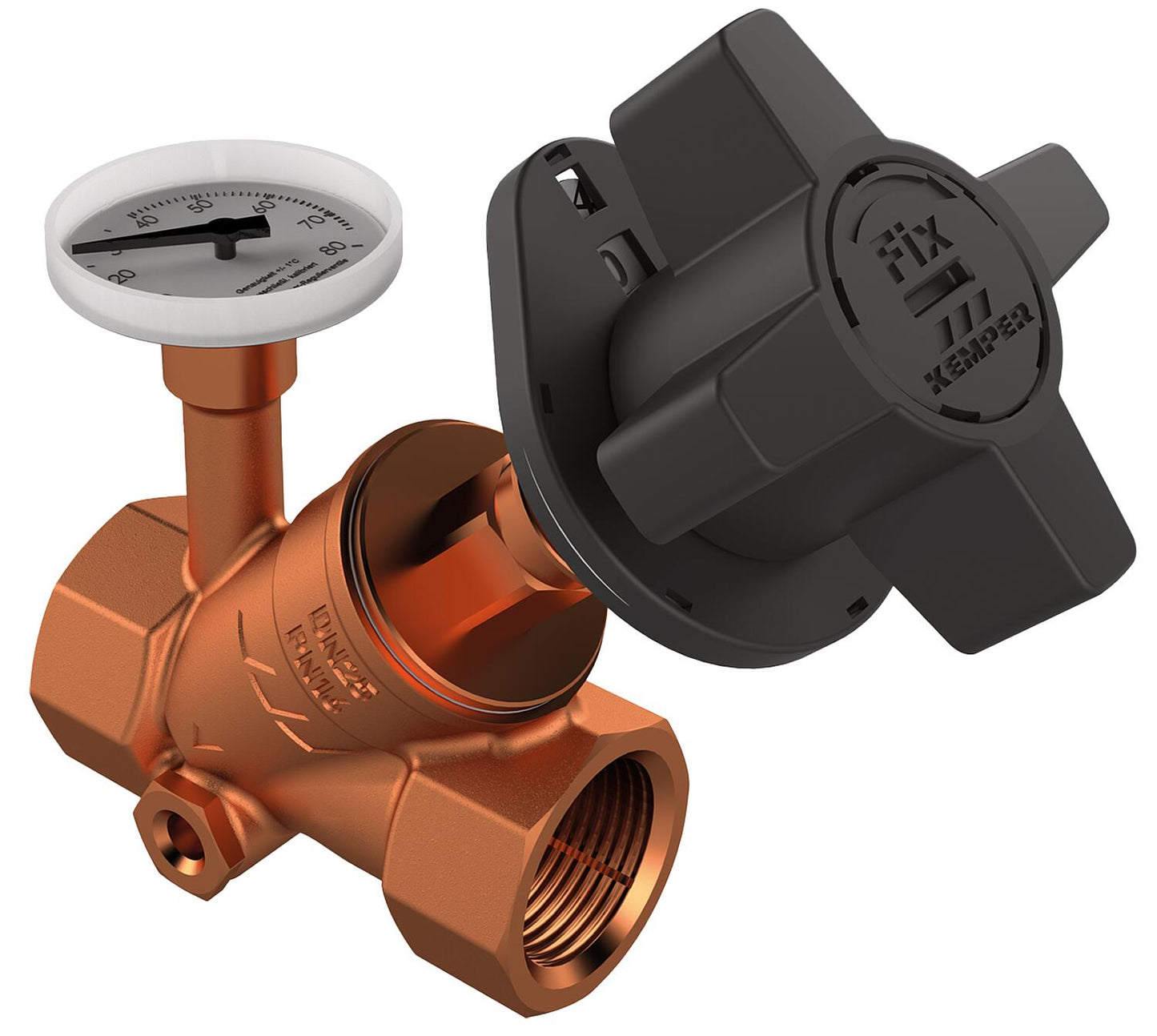 Multi-Fix-Plus circulation control valve, including drain plug, DN20 (3/4"), internal thread