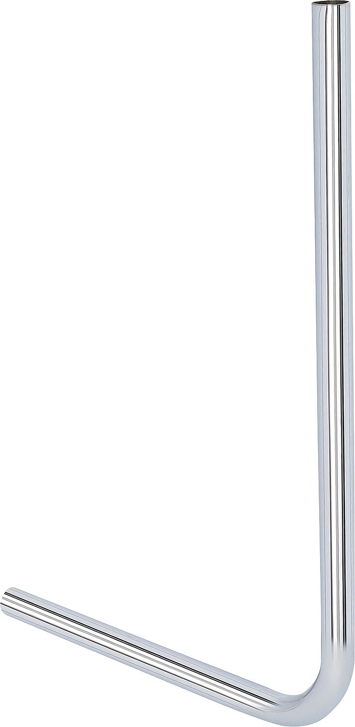 Single connecting pipe Ø14mm 90°, copper chrome