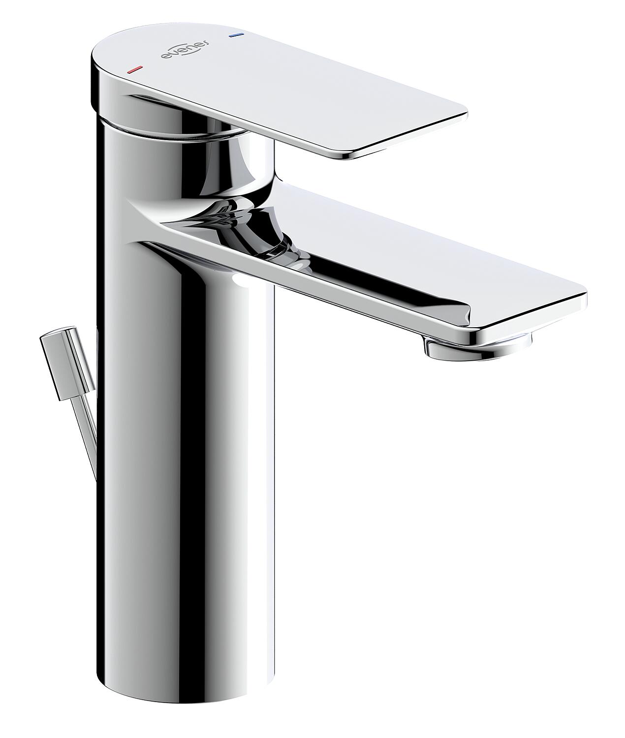 Nomoro basin mixer, 107 mm projection, with waste fitting, chrome