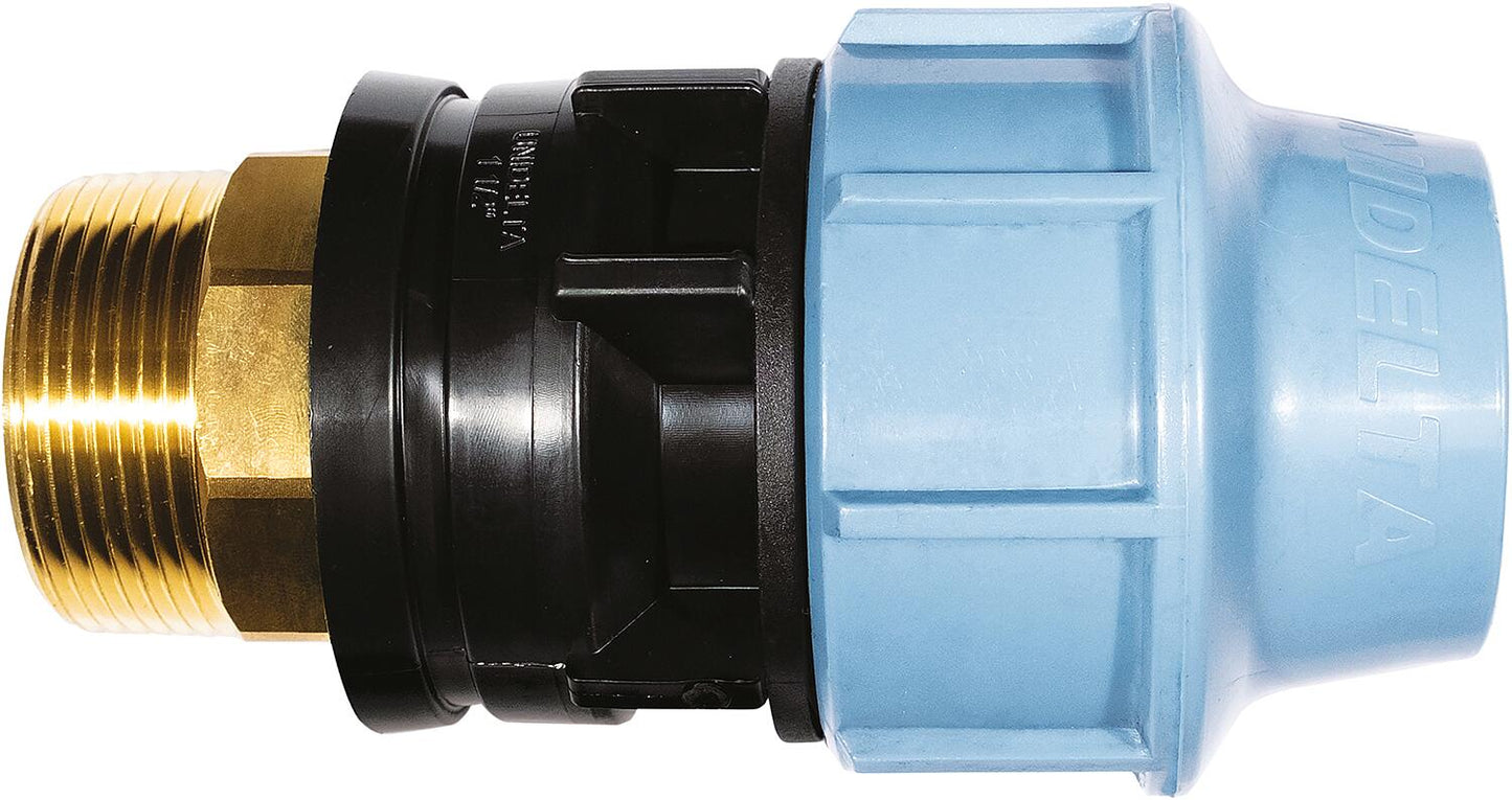 Connection fitting with brass external thread 63mm x 2"