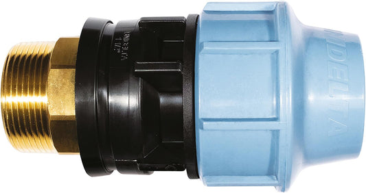 Connection fitting with brass external thread 63mm x 2"
