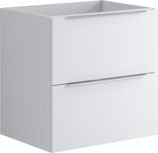 Meuble WTU Kasari blanc mat, 2 tiroirs, 595 x 600 x 455 mm