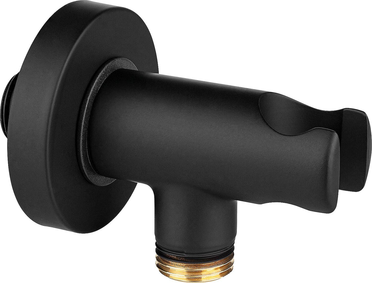 Wall connection bend, matte black