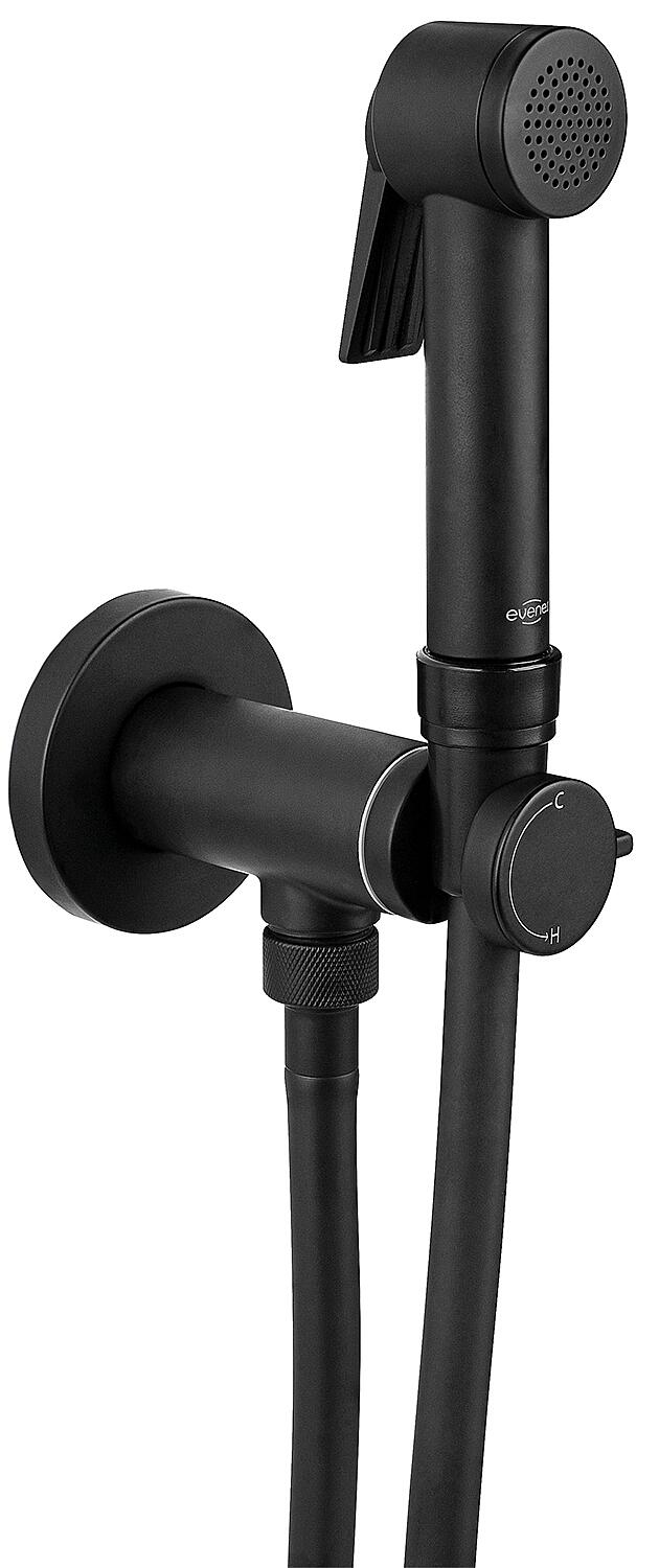 Evain intimate hygiene shower mixer set with concealed body, hand shower, shower hose and shower holder, chrome