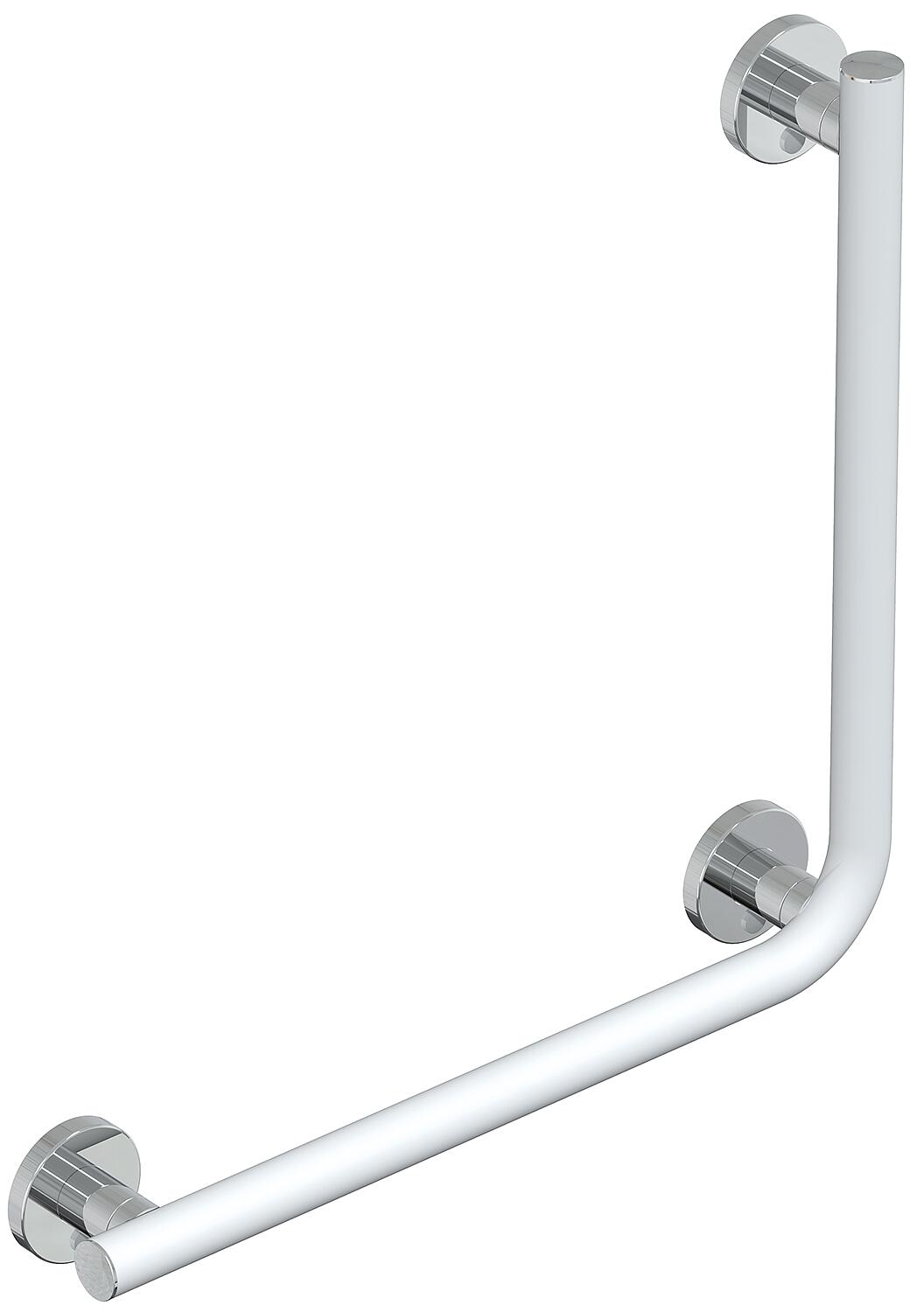 Elida Plus 90° Angled Handle, Matte Black/Chrome, WxHxD: 500x500x87mm
