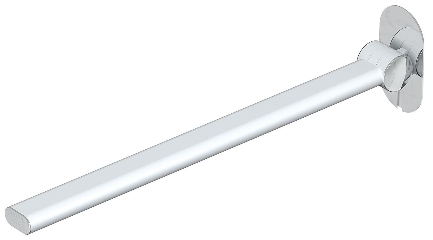 Poignée pliante de support Elida 2.0, noir mat/chrome, L x H x P : 30 x 60 x 750 mm