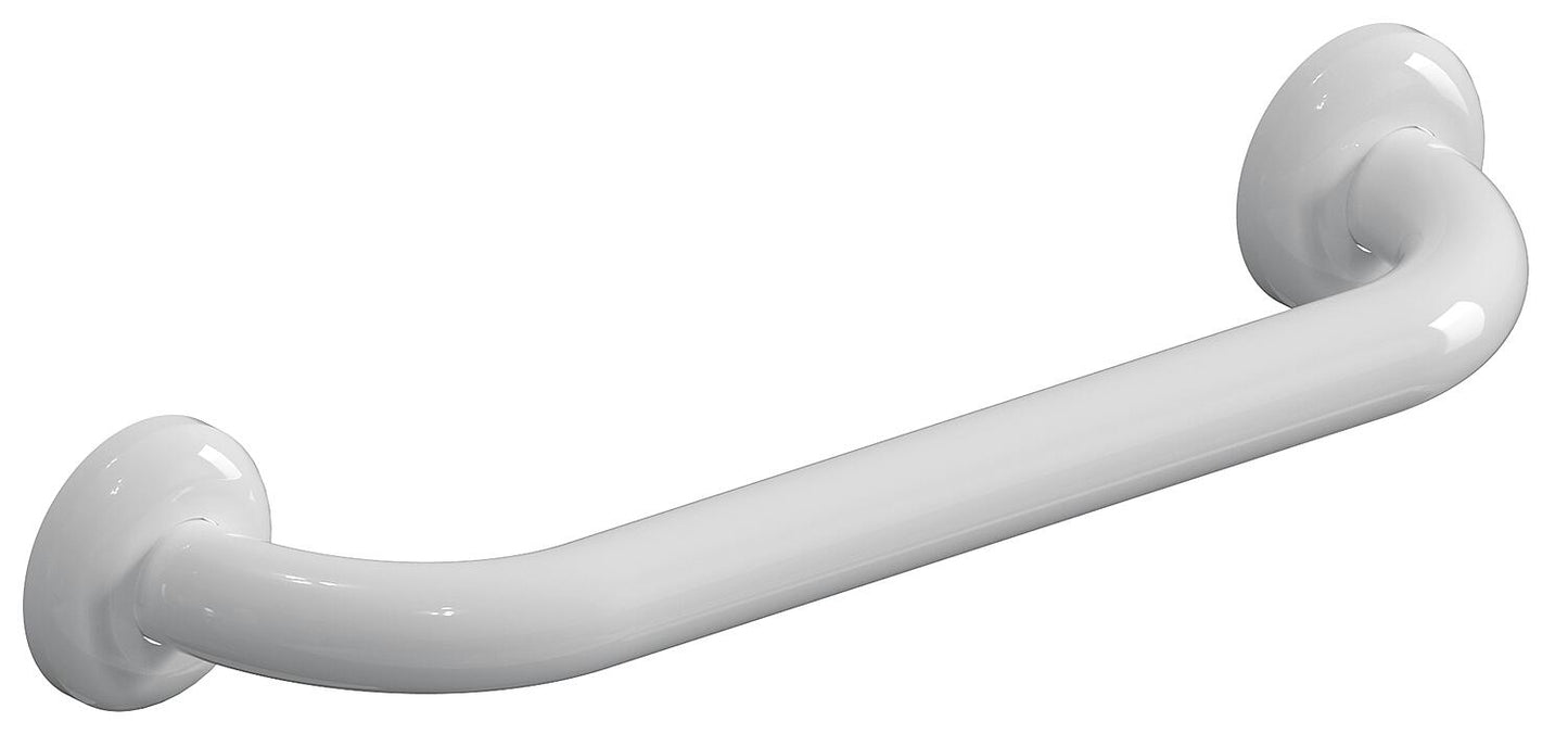Elida Classic grab handle, glossy white, antibacterial, WxHxD: 600x32x100mm