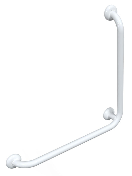 Poignée coudée à 90° Elida Classic, blanc brillant, antibactérienne, L x H x P : 500 x 500 x 100 mm