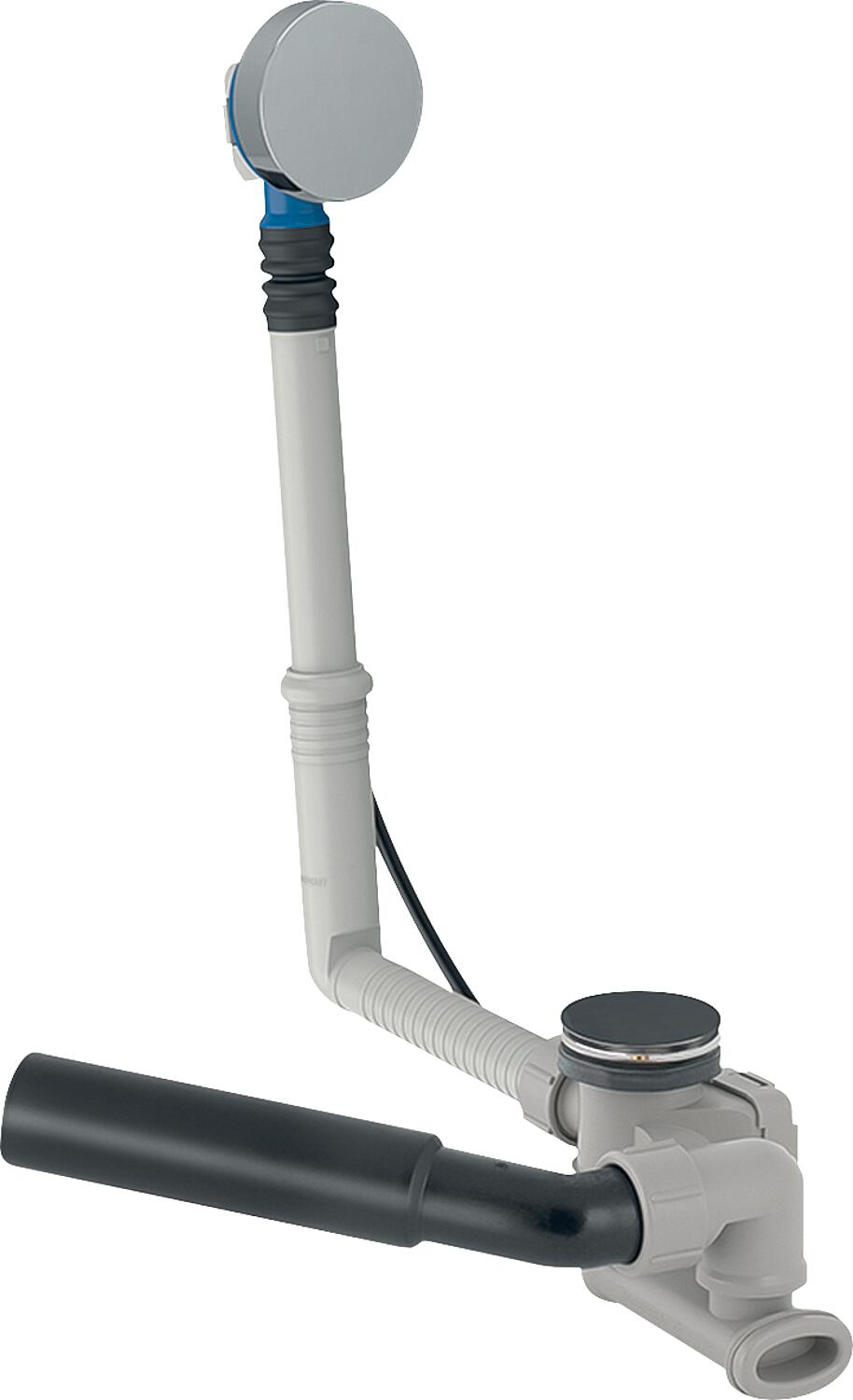 Raccord de vidange et de trop-plein Geberit, Ø52 mm, à commande rotative