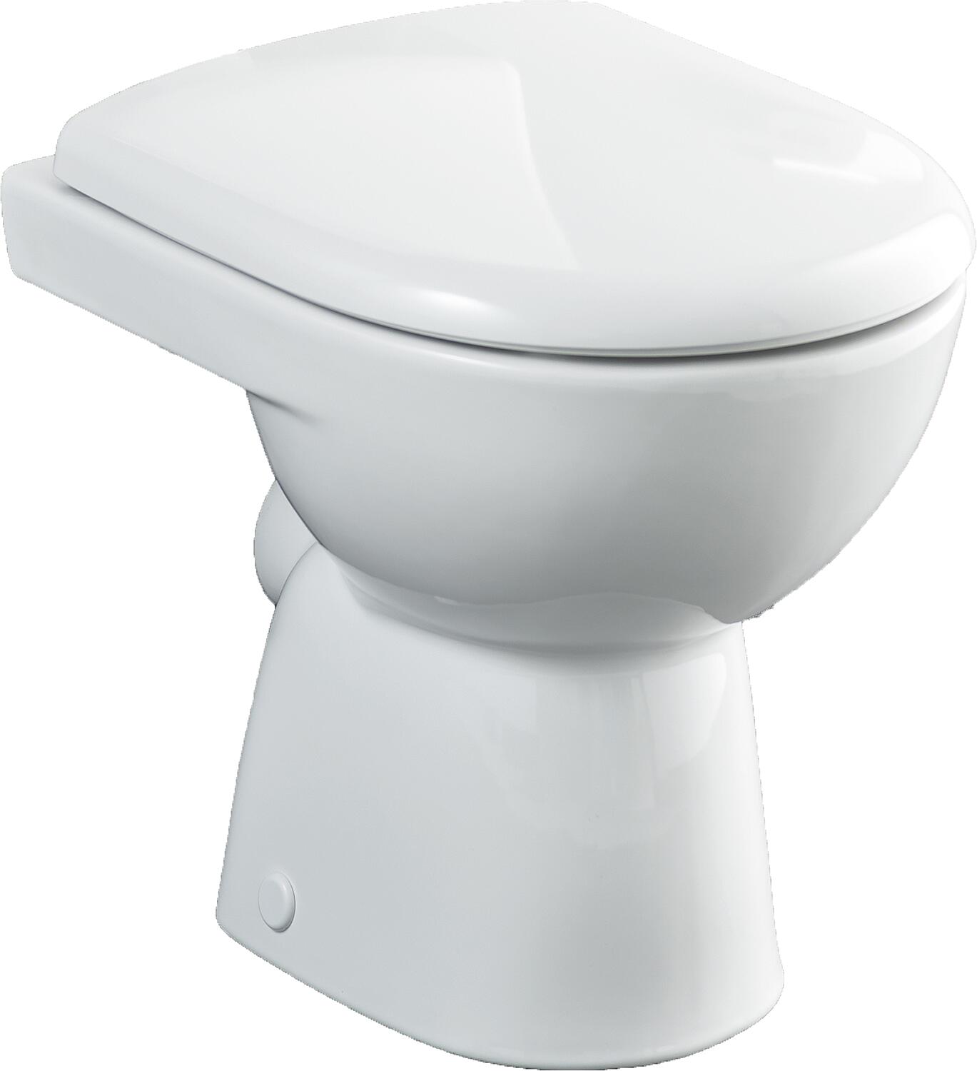 Geberit Renova floor-standing, deep-flush toilet, horizontal outlet, white