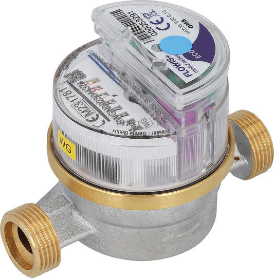 KW residential water meter Flowis Qn 2.5 L 130mm DN20(3/4'')