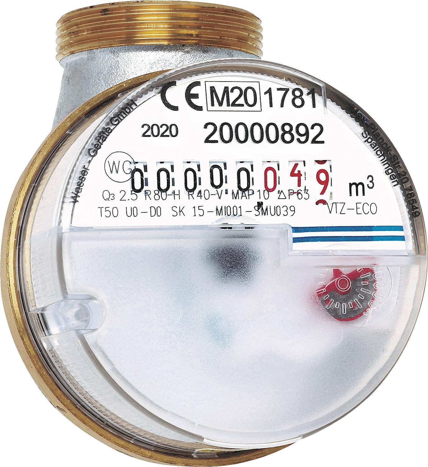 WW measuring capsule ECO for valve meters and bathtub meters Qn 1.5