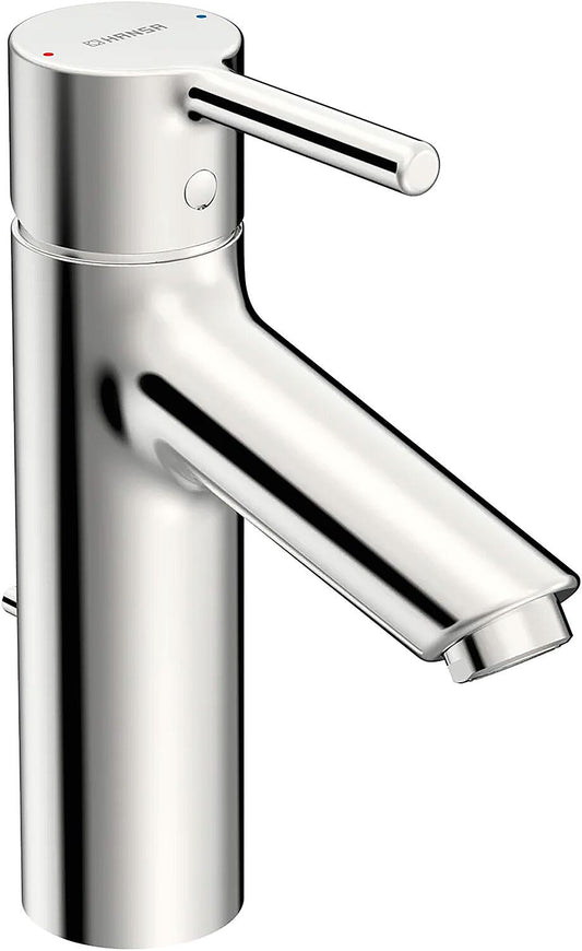 HANSAVANTIS basin mixer, 114mm spout, chrome pull rod