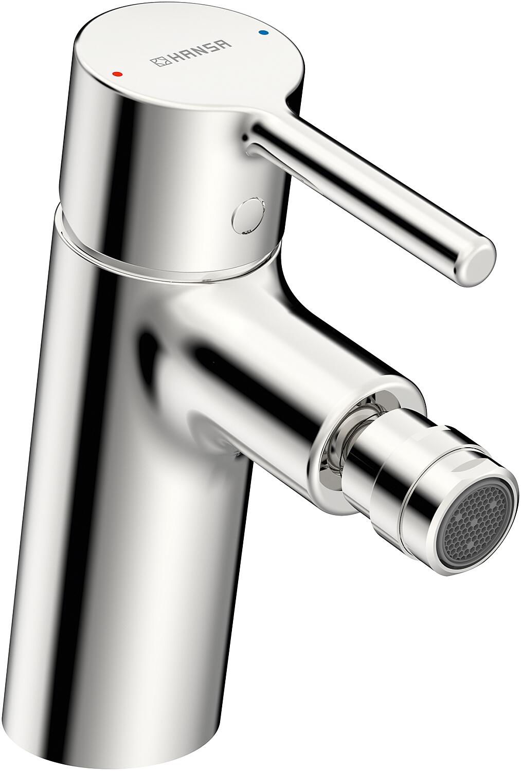 HANSAVANTIS bidet mixer, 113mm outlet, chrome pull rod
